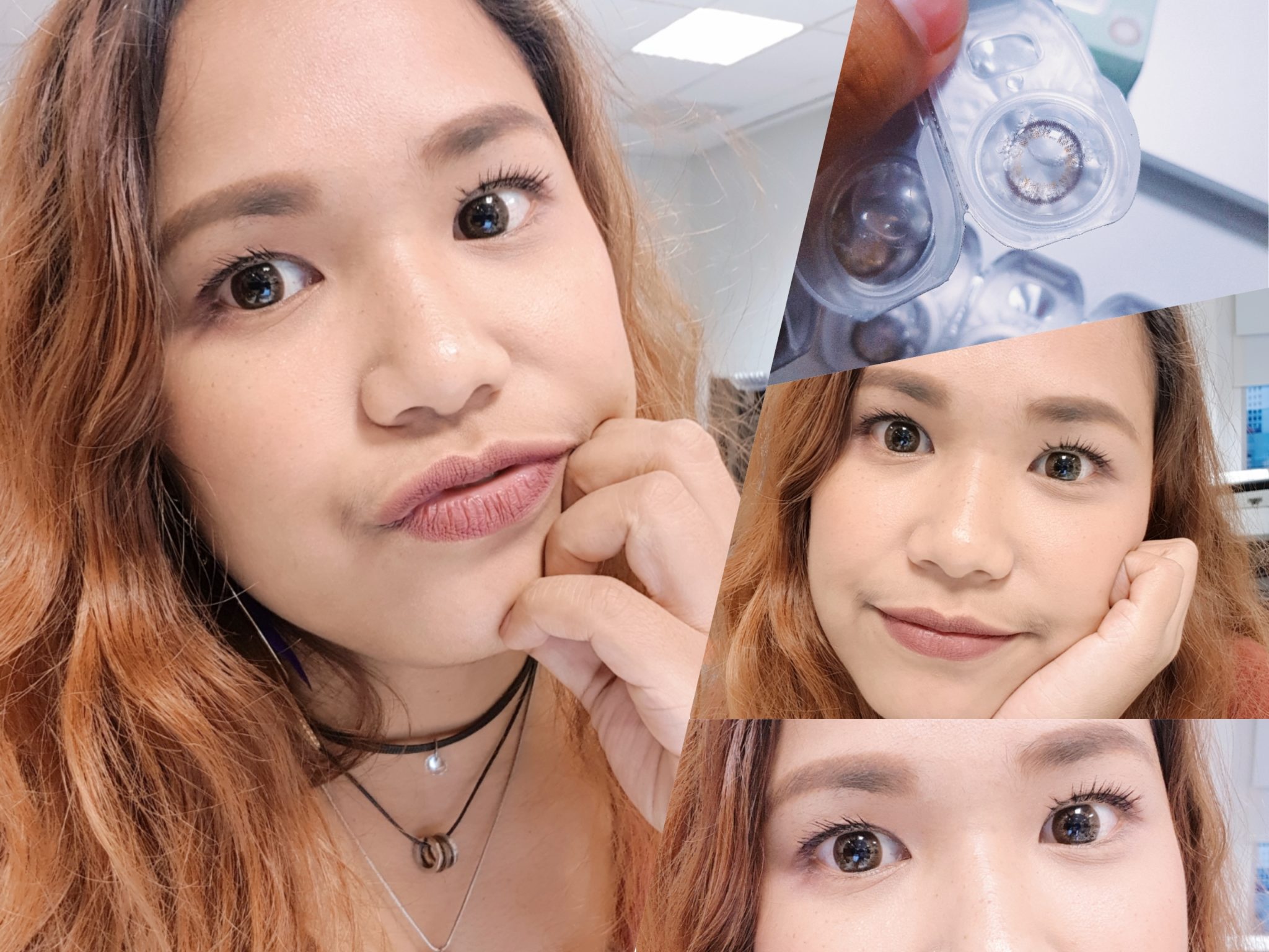 รีวิว คอนแทคเลนส์สีน้ำตาล ธรรมชาติ เรียกร้อง จาก ญี่ปุ่น รุ่น éRouge e'Rouge สี Lucent Brown